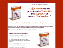 Tablet Screenshot of 15conseils-de-pro.forcepositive.fr